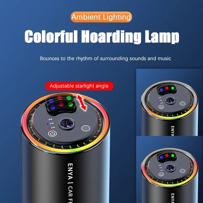 מפזר ריח חכם לרכב עם תאורת LED