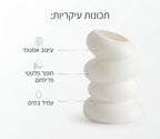 תכונות עיקריות של אגרטל הבועות הלבן מבית CALORA